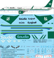 Airbus A321-251NX (NEO) - Saudia New Livery - Screen printed decal