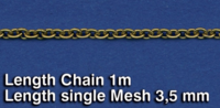 Metal Chain F Length single Mesh