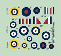 Hawker Hurricane - Roundels & Fin Flashes Part 1 (2 sets)