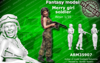 Merry girl soldier - Image 1