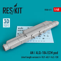 AN / ALQ-184 ECM Pod (Short Length Version) (A-10, F-4G, F-16, C-130) (3D Printing) - Image 1